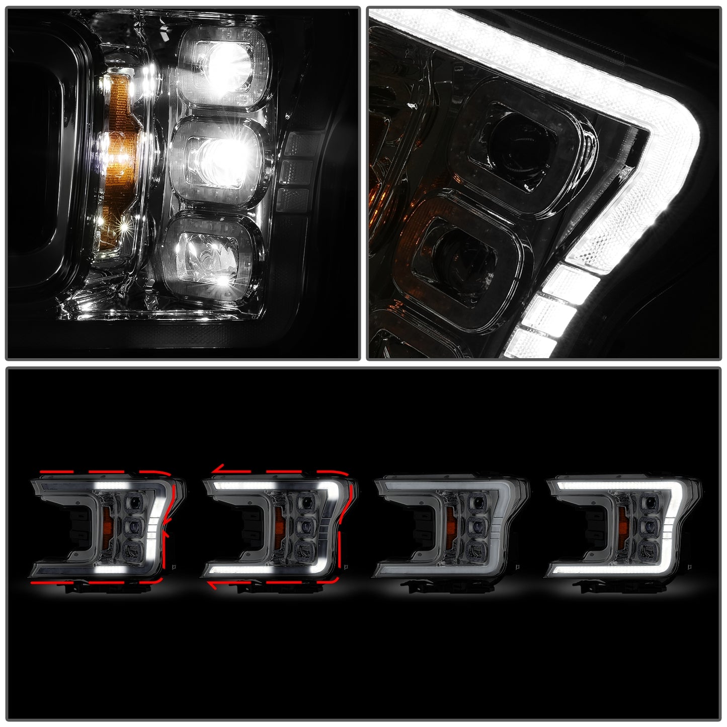 FAROS FORD F150 2018-2019  CHROME
