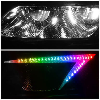 FAROS 08-19 PETERBILT 325 / 05-20 PETERBILT 330 / 05-10 PETERBILT 335 / 10-20 PETERBILT 337 / 07-10 PETERBILT 340 / 10-20 PETERBILT 348 / 07-18 PETERBILT 382 / 07-14 PETERBILT 384 / 05-16 PETERBILT 386 / 99-11 PETERBILT 387 - FULL LED RGB DRL - CHROME