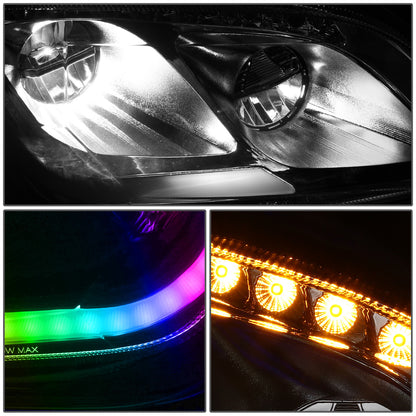 FAROS 13-20 PETERBILT 579 / 11-18 PETERBILT 587 - FULL LED RGB DRL SEQUENTIAL TURN SIGNAL - CHROME