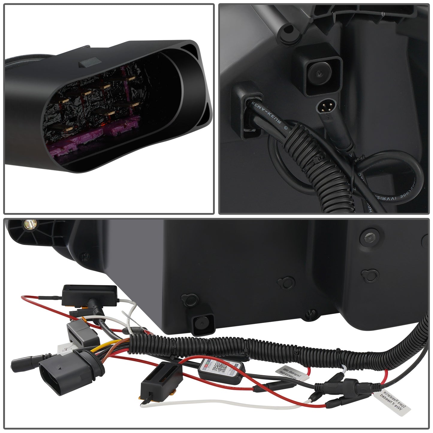 FAROS 13-21 KENWORTH T680 - FULL LED SEQUENTIAL TURN SIGNAL RGB RUNNING LIGHT - BLACK