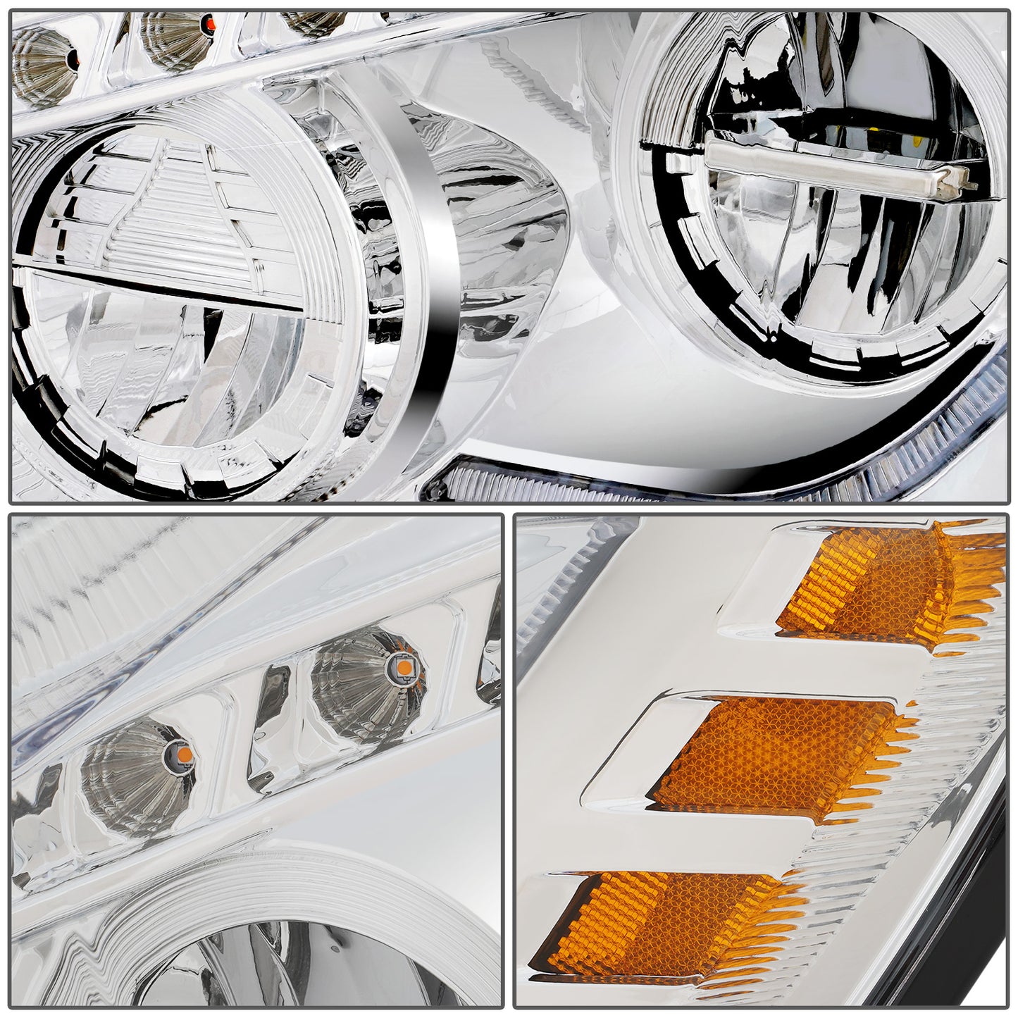 FAROS 13-21 KENWORTH T680 - FULL LED SEQUENTIAL TURN SIGNAL RGB RUNNING LIGHT - CHROME