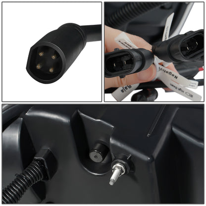 FAROS 08-17 FREIGHTLINER CASCADIA - FULL LED HALO PROJECTORS GATTLING BARREL RGB - CHROME