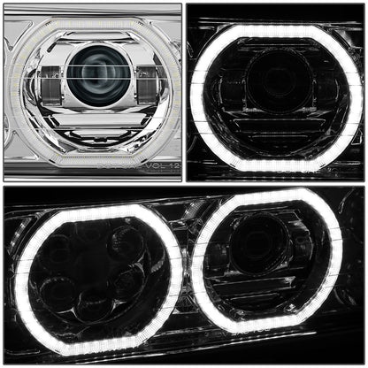FAROS VOLVO VNL 18-23 / VOLVO VNR 18-23 / VOLVO VNL 300 18-20 / VOLVO VNL 400 18-20 / VOLVO VNL 740 18-20 / VOLVO VNL 760 18-20 / VOLVO VNL 860 18-20 / VOLVO VNR 300 18-20 / VOLVO VNR 400 18-20 / VOLVO VNR 640 18-20 - WHITE HALO RING - CHROME
