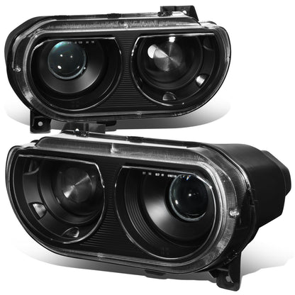 FAROS 08-14 DODGE CHALLENGER - ONLY FITS MODELS WITH FACTORY EQUIPPED HID HEADLIGHTS - DOES NOT FIT MODELS WITH FACTORY EQUIPPED HALOGEN HEADLIGHTS - OE STYLE - D1S HIGH / LOW BEAM, 4157NA SIGNAL - BLACK