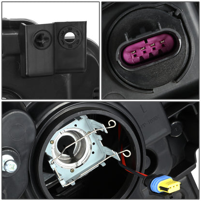 FAROS 08-14 DODGE CHALLENGER - ONLY FITS MODELS WITH FACTORY EQUIPPED HID HEADLIGHTS - DOES NOT FIT MODELS WITH FACTORY EQUIPPED HALOGEN HEADLIGHTS - OE STYLE - D1S HIGH / LOW BEAM, 4157NA SIGNAL - BLACK