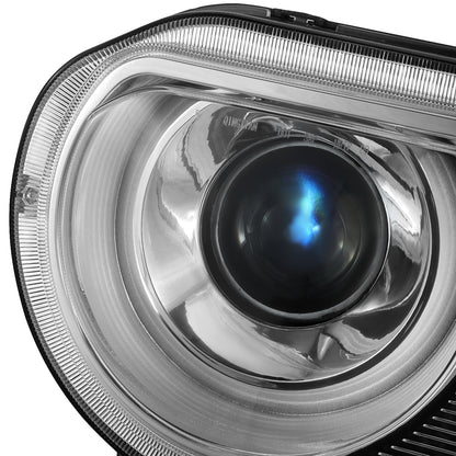 FAROS 08-14 DODGE CHALLENGER - ONLY FITS MODELS WITH FACTORY EQUIPPED HID HEADLIGHTS - DOES NOT FIT MODELS WITH FACTORY EQUIPPED HALOGEN HEADLIGHTS - OE STYLE - D1S HIGH / LOW BEAM, 4157NA SIGNAL - CHROME