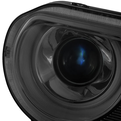 FAROS 08-14 DODGE CHALLENGER - ONLY FITS MODELS WITH FACTORY EQUIPPED HID HEADLIGHTS - DOES NOT FIT MODELS WITH FACTORY EQUIPPED HALOGEN HEADLIGHTS - OE STYLE - D1S HIGH / LOW BEAM, 4157NA SIGNAL - SMOKED