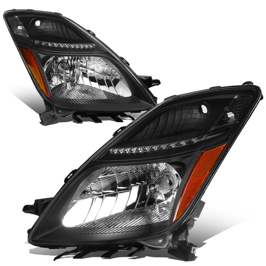 FAROS HID - 06-09 TOYOTA PRIUS - ONLY FITS MODELS WITH FACTORY HID/XENON HEADLIGHTS - DOES NOT FIT FACTORY HALOGEN HEADLIGHT MODELS - BLACK HOUSING / AMBER CORNER - D4R LOW/HIGH / 7440 SIGNAL / 7440 PARKING, 2825 SIDE MARKER