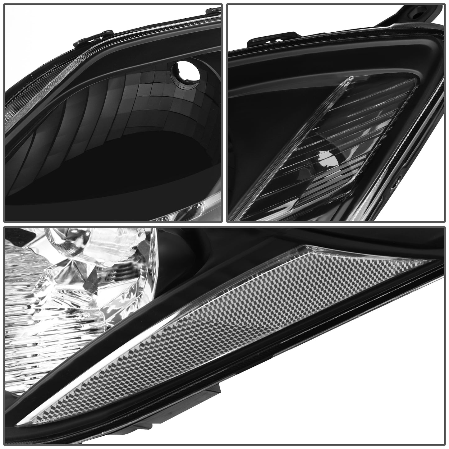 FAROS HID - 06-09 TOYOTA PRIUS - ONLY FITS MODELS WITH FACTORY HID/XENON HEADLIGHTS - DOES NOT FIT FACTORY HALOGEN HEADLIGHT MODELS - BLACK HOUSING / CLEAR CORNER - D4R LOW/HIGH / 7440 SIGNAL / 7440 PARKING, 2825 SIDE MARKER