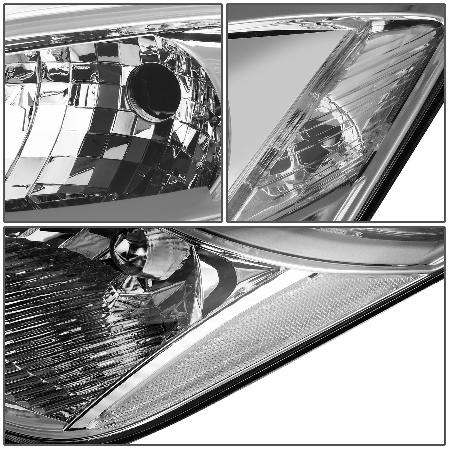 FAROS HID - 06-09 TOYOTA PRIUS - ONLY FITS MODELS WITH FACTORY HID/XENON HEADLIGHTS - DOES NOT FIT FACTORY HALOGEN HEADLIGHT MODELS - CHROME HOUSING / CLEAR CORNER - D4R LOW/HIGH / 7440 SIGNAL / 7440 PARKING, 2825 SIDE MARKER