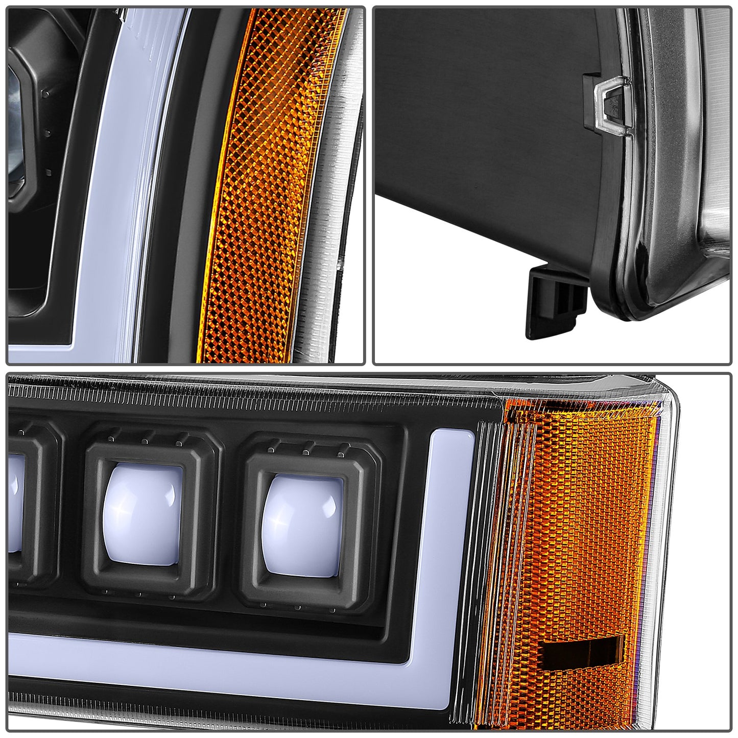 FAROS 03-06 CHEVROLET AVALANCHE 1500 2500 / 03-06 CHEVROLET SILVERADO 1500 2500 3500 / 03-06 CHEVROLET SILVERADO 1500 HD 2500 HD / 07 CHEVROLET SILVERADO 1500 1500 HD 2500 HD 3500 CLASSIC - FOR AVALANCHE, FITS MODELS WITHOUT FACTORY CLADDING ONLY -