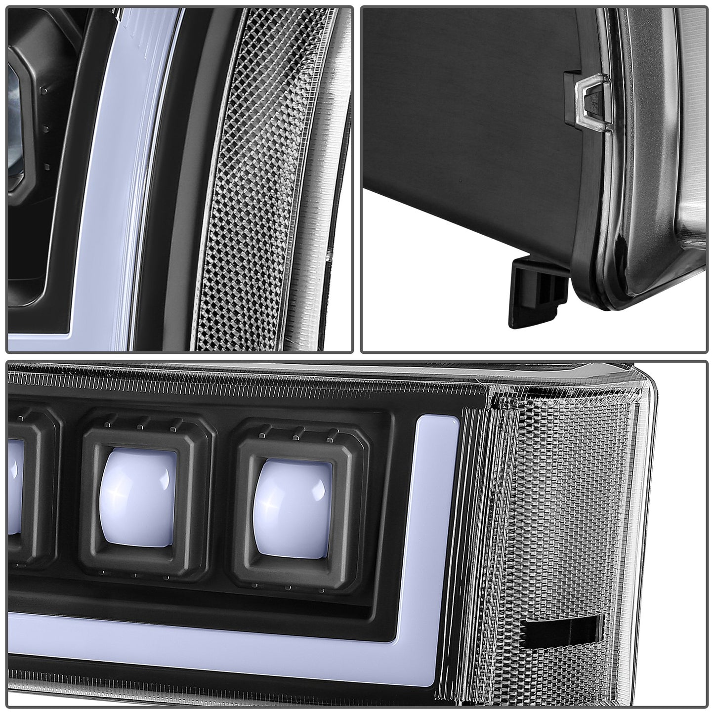 FAROS 03-06 CHEVROLET AVALANCHE 1500 2500 / 03-06 CHEVROLET SILVERADO 1500 2500 3500 / 03-06 CHEVROLET SILVERADO 1500 HD 2500 HD / 07 CHEVROLET SILVERADO 1500 1500 HD 2500 HD 3500 CLASSIC - FOR AVALANCHE, FITS MODELS WITHOUT FACTORY CLADDING ONLY -