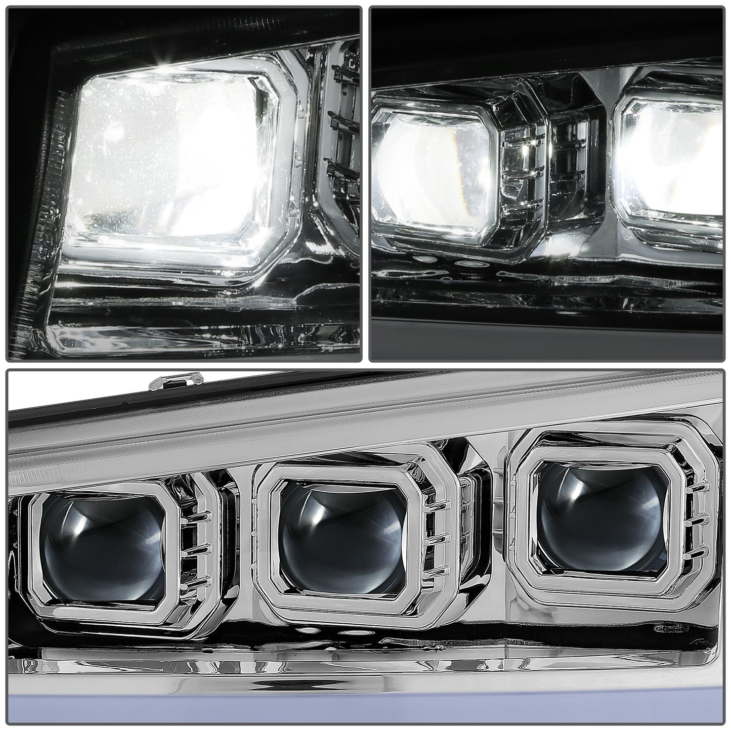 FAROS 03-06 CHEVROLET AVALANCHE 1500 2500 / 03-06 CHEVROLET SILVERADO 1500 2500 3500 / 03-06 CHEVROLET SILVERADO 1500 HD 2500 HD / 07 CHEVROLET SILVERADO 1500 1500 HD 2500 HD 3500 CLASSIC - FOR AVALANCHE, FITS MODELS WITHOUT FACTORY CLADDING ONLY -