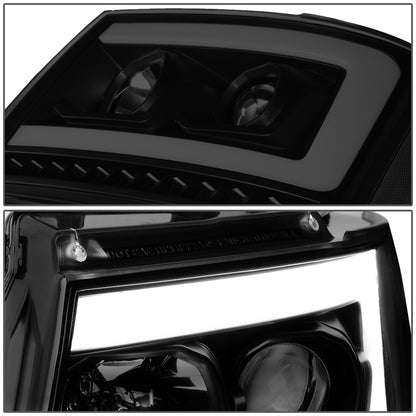 FAROS 07-13 CHEVY AVALANCHE, SUBURBAN 2500 / 07-14 CHEVY TAHOE, SUBURBAN 1500 - LED DRL - C-BAR - BLACK HOUSING / SMOKE LENS / CLEAR CORNER