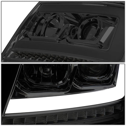 FAROS 07-13 CHEVY AVALANCHE, SUBURBAN 2500 / 07-14 CHEVY TAHOE, SUBURBAN 1500 - LED DRL - C-BAR - SMOKE HOUSING / CLEAR CORNER
