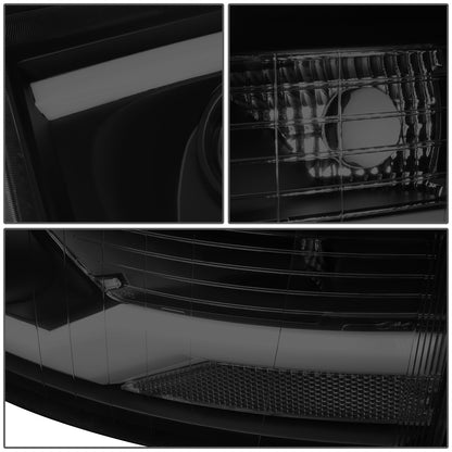 FAROS 07-13 CHEVY SILVERADO 1500 / 07-17 SILVERADO 2500, 3500 AND HD MODELS - DOES NOT FIT 2007 OLD BODY CLASSIC MODELS - LED DRL - DUAL LED - BLACK HOUSING / SMOKE LENS / CLEAR CORNER