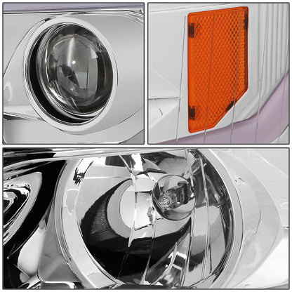 FAROS 07-13 CHEVY SILVERADO 1500 / 07-14 SILVERADO 2500, 3500 AND HD MODELS - DOES NOT FIT 2007 OLD BODY CLASSIC MODELS - LED DRL - SEQUENTIAL TURN SIGNAL - C-BAR - CHROME HOUSING / AMBER CORNER