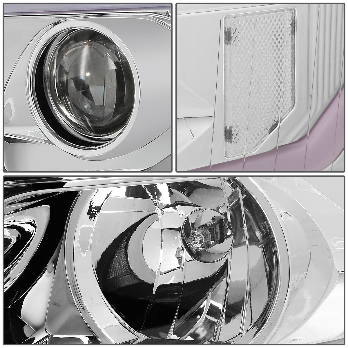 FAROS 07-13 CHEVY SILVERADO 1500 / 07-14 SILVERADO 2500, 3500 AND HD MODELS - DOES NOT FIT 2007 OLD BODY CLASSIC MODELS - LED DRL - SEQUENTIAL TURN SIGNAL - C-BAR - CHROME HOUSING / CLEAR CORNER