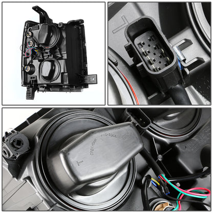 FAROS 14-15 CHEVY SILVERADO 1500 - LED PROJECTOR - BLACK HOUSING / AMBER CORNER