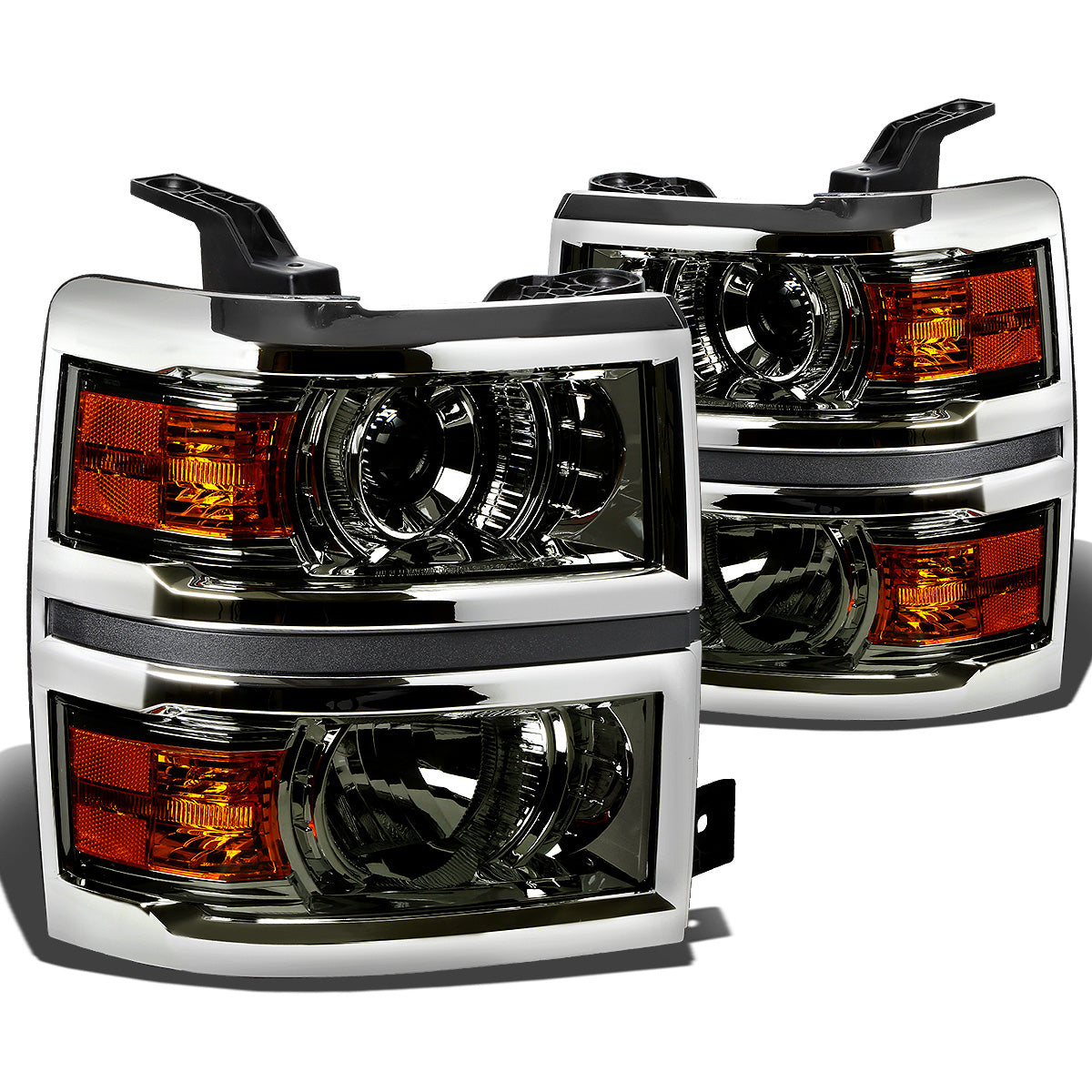 FAROS 14-15 CHEVY SILVERADO 1500 - LED PROJECTOR - SMOKE HOUSING / AMBER CORNER