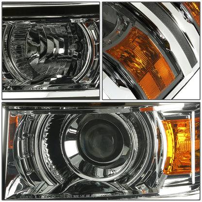 FAROS 14-15 CHEVY SILVERADO 1500 - LED PROJECTOR - SMOKE HOUSING / AMBER CORNER