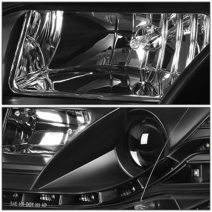 FAROS 06-08 AUDI A4, A4 QUATTRO, S4 - FOR 2005 MODELS, ONLY FITS NEW BODY - FITS SEDAN / WAGON MODELS WITH HALOGEN HEADLIGHTS ONLY -  DOES NOT FIT CABRIO AND CABRIOLET MODELS - LED DRL - HALO PROJECTOR - BLACK HOUSING / CLEAR LENS / AMBER SIGNAL
