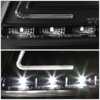 FAROS 06-08 AUDI A4, A4 QUATTRO, S4 - FOR 2005 MODELS, ONLY FITS NEW BODY - FITS SEDAN / WAGON MODELS WITH HALOGEN HEADLIGHTS ONLY -  DOES NOT FIT CABRIO AND CABRIOLET MODELS - LED DRL - HALO PROJECTOR - BLACK HOUSING / CLEAR LENS / AMBER SIGNAL