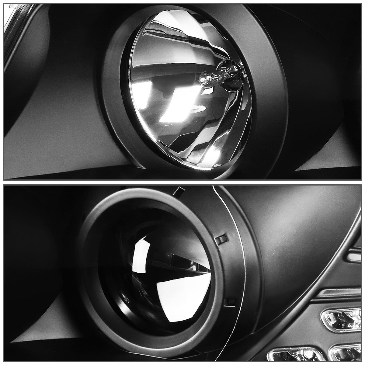 FAROS 96-01 AUDI A4, A4 QUATTRO - DOES NOT FIT MODELS WITH OEM XENON HID HEADLIGHTS - 4DR - LED DRL - PROJECTOR - BLACK HOUSING / CLEAR LENS / AMBER SIGNAL