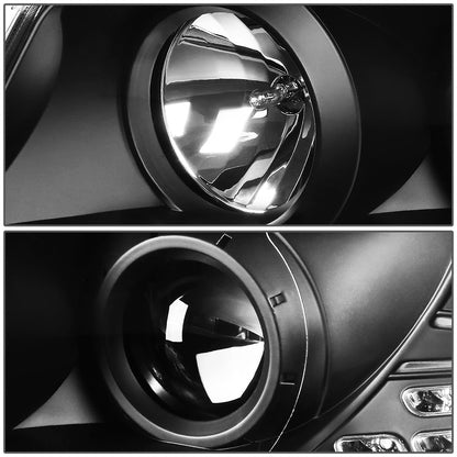 FAROS 96-01 AUDI A4, A4 QUATTRO - DOES NOT FIT MODELS WITH OEM XENON HID HEADLIGHTS - 4DR - LED DRL - PROJECTOR - BLACK HOUSING / CLEAR LENS / AMBER SIGNAL