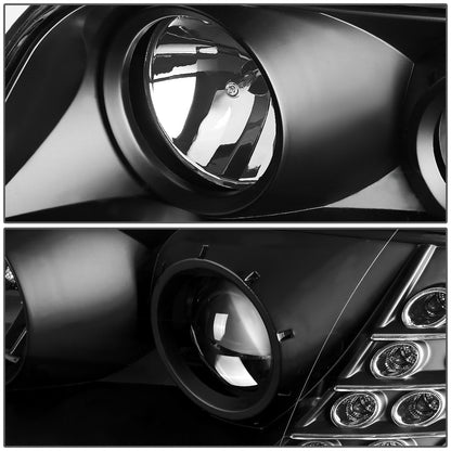 FAROS 02-04 AUDI A6, A6 QUATTRO FACELIFTED MODELS - DOES NOT FIT MODELS WITH OEM XENON HID HEADLIGHTS - ONLY FITS MODELS WITH FACTORY HALOGEN HEADLIGHTS - DOES NOT FIT 4.2L V8 MODELS - LED DRL - PROJECTOR - BLACK HOUSING / CLEAR LENS / AMBER SIGNAL