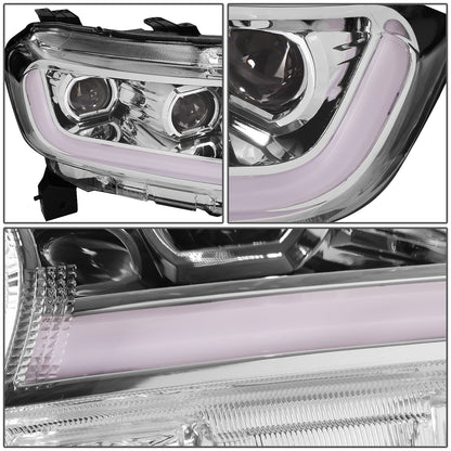 FAROS 19-21 FORD RANGER XL, XLT - FITS HALOGEN HEADLIGHTS MODELS ONLY, DOES NOT FIT LED HEADLIGHT MODELS - SWITCHBACK - SEQUENTIAL LED TURN SIGNAL - LED DRL - CHROME / AMBER