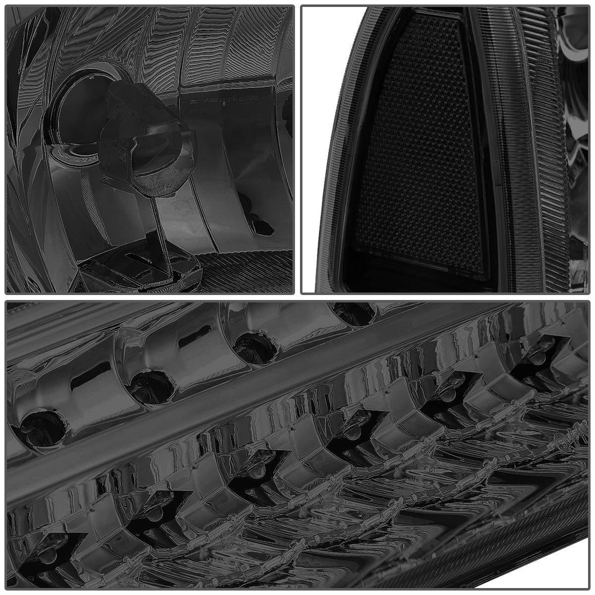 FAROS 99-04 FORD F-250, F-350 / 00-04 FORD EXCURSION 2/4-DOOR - DOES NOT FIT LIGHT DUTY MODELS OR MODELS WITH SEALED BEAM HEADLIGHTS - LED DRL - SMOKE HOUSING / CLEAR CORNER - 9007 LOW BEAM / HIGH BEAM