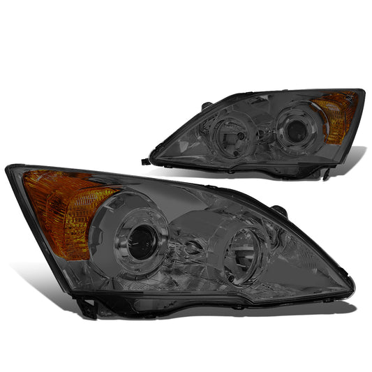 FAROS 07-11 HONDA CR-V 4-DOOR - PROJECTOR - SMOKE HOUSING / AMBER CORNER - H1 LOW BEAM / HIGH BEAM