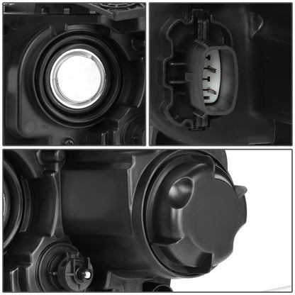 FAROS 14-16 JEEP GRAND CHEROKEE PRE FACELIFT - FITS MODELS WITH HALOGEN HEADLIGHTS ONLY - PROJECTOR LOW BEAM - BLACK HOUSING / CLEAR CORNER - H1 LOW BEAM / H1 HIGH BEAM