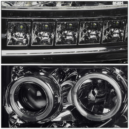 FAROS 11-16 FORD F-250, F-350, F-450, F-550 - SUPER DUTY 2/4-DOOR - LED - HALO PROJECTOR - SMOKE HOUSING / AMBER CORNER - H1 LOW BEAM / HIGH BEAM