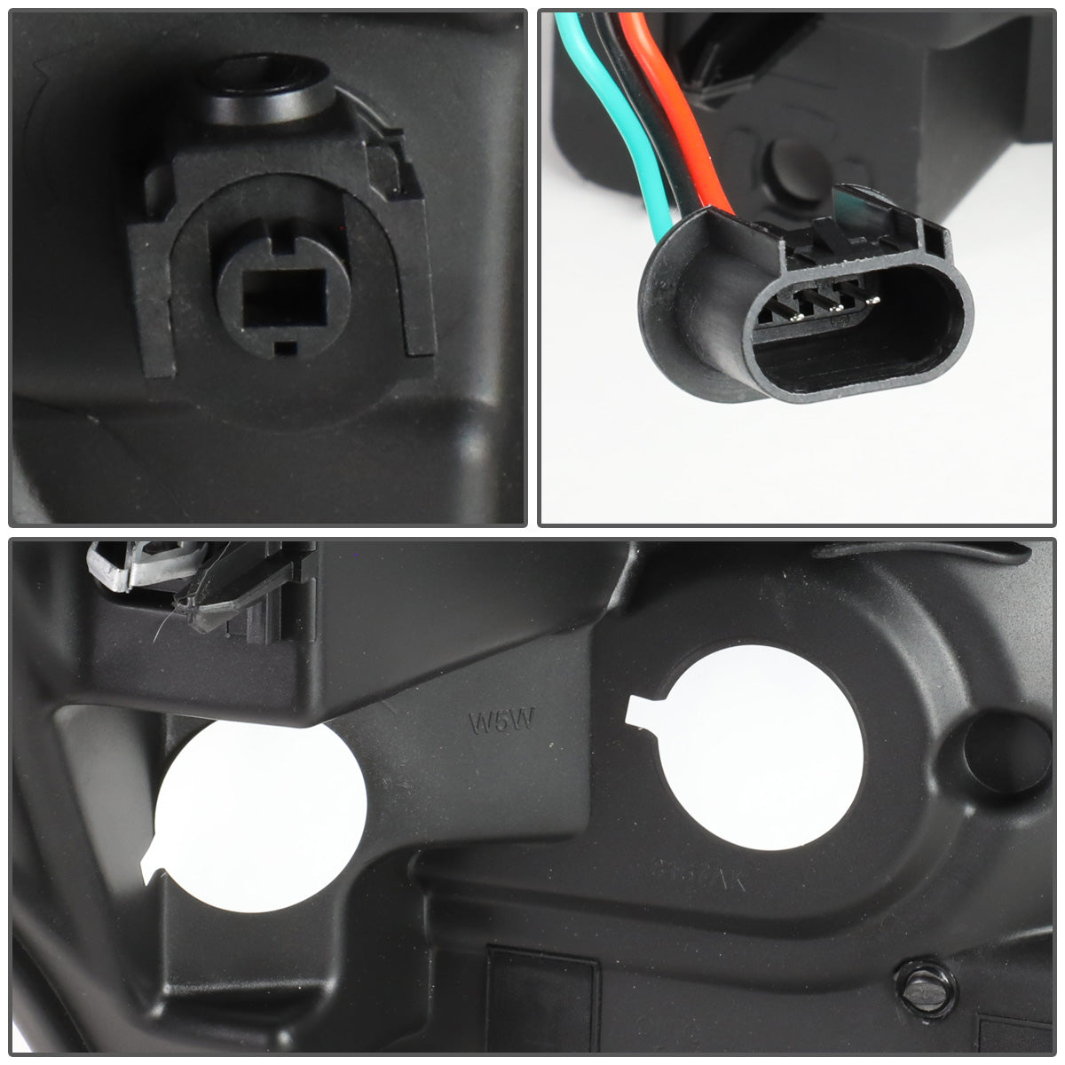 FAROS 11-16 FORD F-250, F-350, F-450, F-550 - SUPER DUTY 2/4-DOOR - LED E-BAR - HALO PROJECTOR - SMOKE HOUSING / CLEAR CORNER - H7 LOW BEAM / H7 HIGH BEAM / 3157A SIGNAL 2825 MARKER