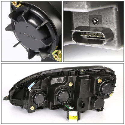 FAROS 00-06 MERCEDES BENZ S430 , S500 , S600 / 01-06 MERCEDES BENZ S55 AMG / 05-06 MERCEDES BENZ S65 AMG / 06 MERCEDES BENZ S350 4-DOOR - FITS MODELS WITH FACTORY HALOGEN HEADLIGHTS ONLY - DOES NOT FIT MODELS WITH FACTORY HIDS - LED DRL - HALO PROJ