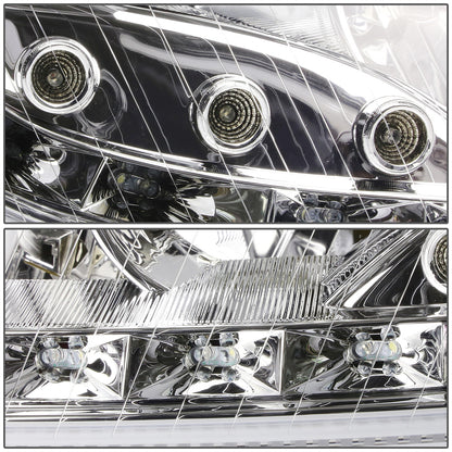FAROS 00-06 MERCEDES BENZ S430 , S500 , S600 / 01-06 MERCEDES BENZ S55 AMG / 05-06 MERCEDES BENZ S65 AMG / 06 MERCEDES BENZ S350 4-DOOR - FITS MODELS WITH FACTORY HALOGEN HEADLIGHTS ONLY - DOES NOT FIT MODELS WITH FACTORY HIDS - LED DRL - HALO PROJ
