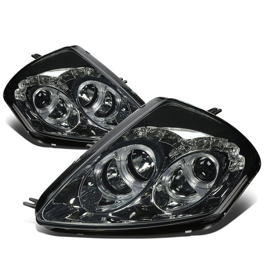 FAROS 00-05 MITSUBISHI ECLIPSE 2-DOOR - LED - HALO PROJECTOR - SMOKE HOUSING / AMBER CORNER - H1 LOW BEAM / HIGH BEAM
