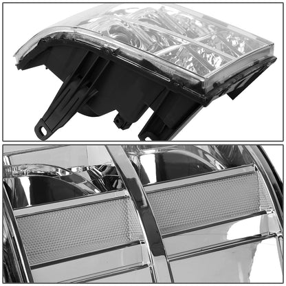 FAROS 07-13 GMC SIERRA 1500, 2500HD, 3500HD 2/4-DOOR - L-BAR HALO PROJECTOR - CHROME HOUSING / CLEAR CORNER - H11 LOW BEAM / 9005 HIGH BEAM