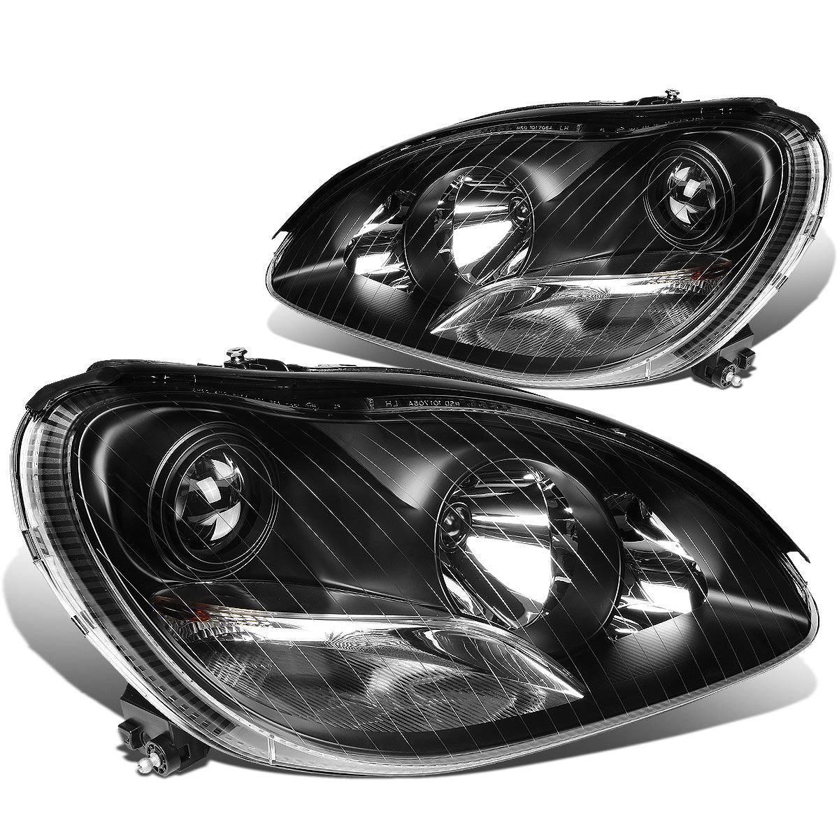 FAROS 00-06 MERCEDES-BENZ S-CLASS W220 4-DOOR - PROJECTOR - BLACK HOUSING - H7 LOW BEAM / HIGH BEAM