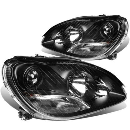 FAROS 00-06 MERCEDES-BENZ S-CLASS W220 4-DOOR - PROJECTOR - BLACK HOUSING - H7 LOW BEAM / HIGH BEAM