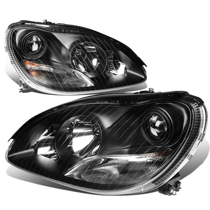 FAROS 00-06 MERCEDES-BENZ S-CLASS W220 4-DOOR - PROJECTOR - BLACK HOUSING - H7 LOW BEAM / HIGH BEAM