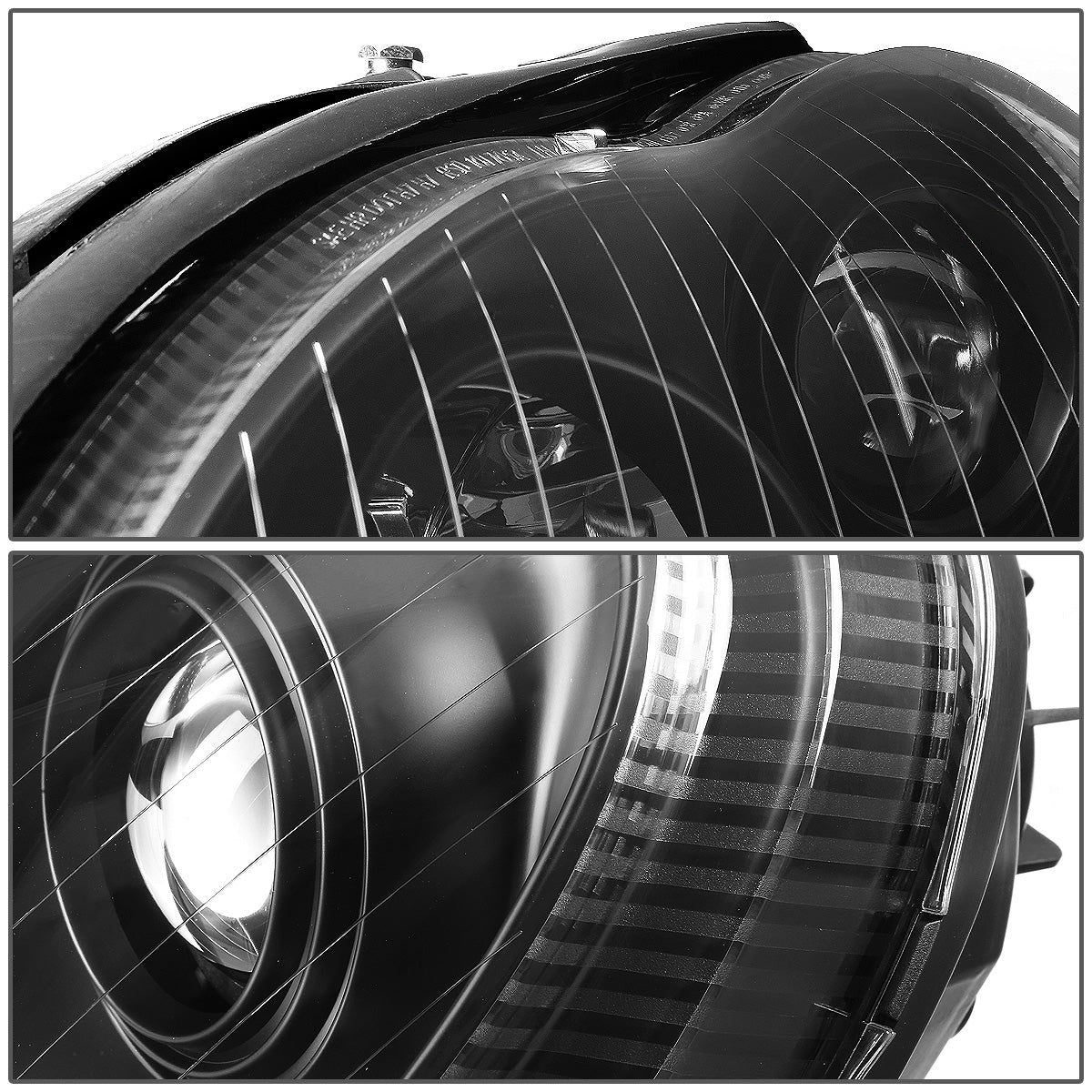 FAROS 00-06 MERCEDES-BENZ S-CLASS W220 4-DOOR - PROJECTOR - BLACK HOUSING - H7 LOW BEAM / HIGH BEAM