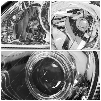 FAROS 00-06 MERCEDES-BENZ S-CLASS W220 4-DOOR - PROJECTOR - CHROME HOUSING - H7 LOW BEAM / HIGH BEAM