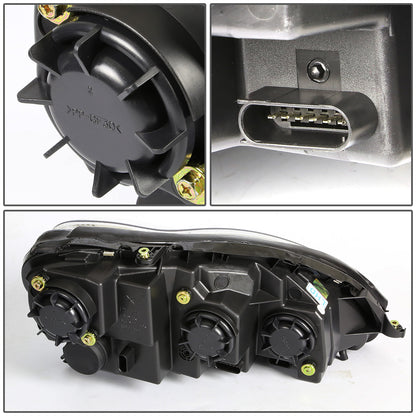 FAROS 00-06 MERCEDES-BENZ S-CLASS W220 4-DOOR - PROJECTOR - CHROME HOUSING - H7 LOW BEAM / HIGH BEAM