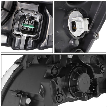 FAROS 06-08 KIA RIO / 06-08 KIA RIO5 - CHROME HOUSING / CLEAR CORNER - H4 HIGH BEAM / H4 LOW BEAM / PY21W SIGNAL / 194 MARKER