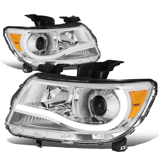 FAROS 15-20 CHEVY COLORADO - LED DRL - PROJECTOR - CHROME HOUSING / AMBER CORNER