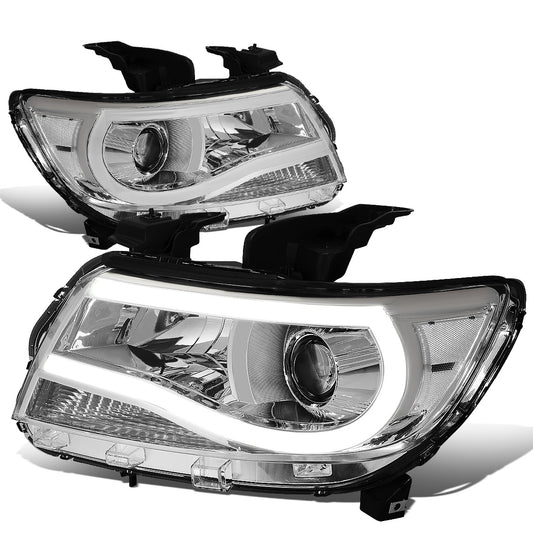 FAROS 15-20 CHEVY COLORADO - FULL LED U-TUBE DRL - PROJECTOR - CHROME HOUSING / CLEAR CORNER