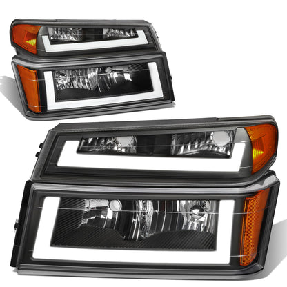 FAROS 04-12 CHEVY COLORADO - LED RUNNING LIGHTS REQUIRE TAPPING INTO EXISTING WIRING - LED DRL - BLACK HOUSING / AMBER CORNER - 9006 LOW BEAM / 9005 HIGH